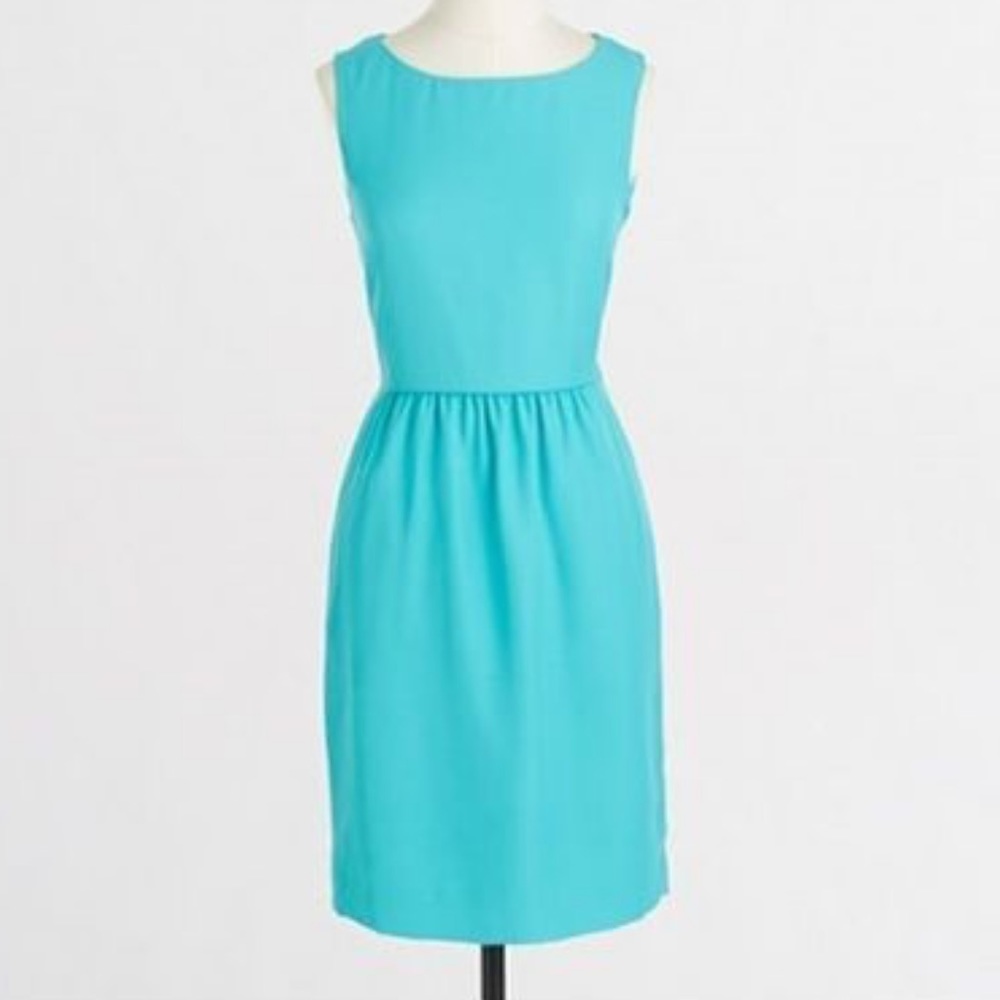 J Crew teal dress size 0